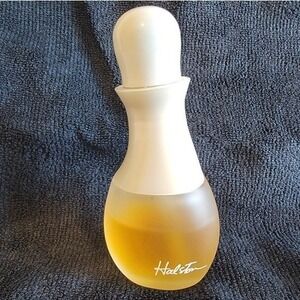 Vntg Elsa Peretti Halston Bottle Collectible Display 1.7 oz Sheer Natural